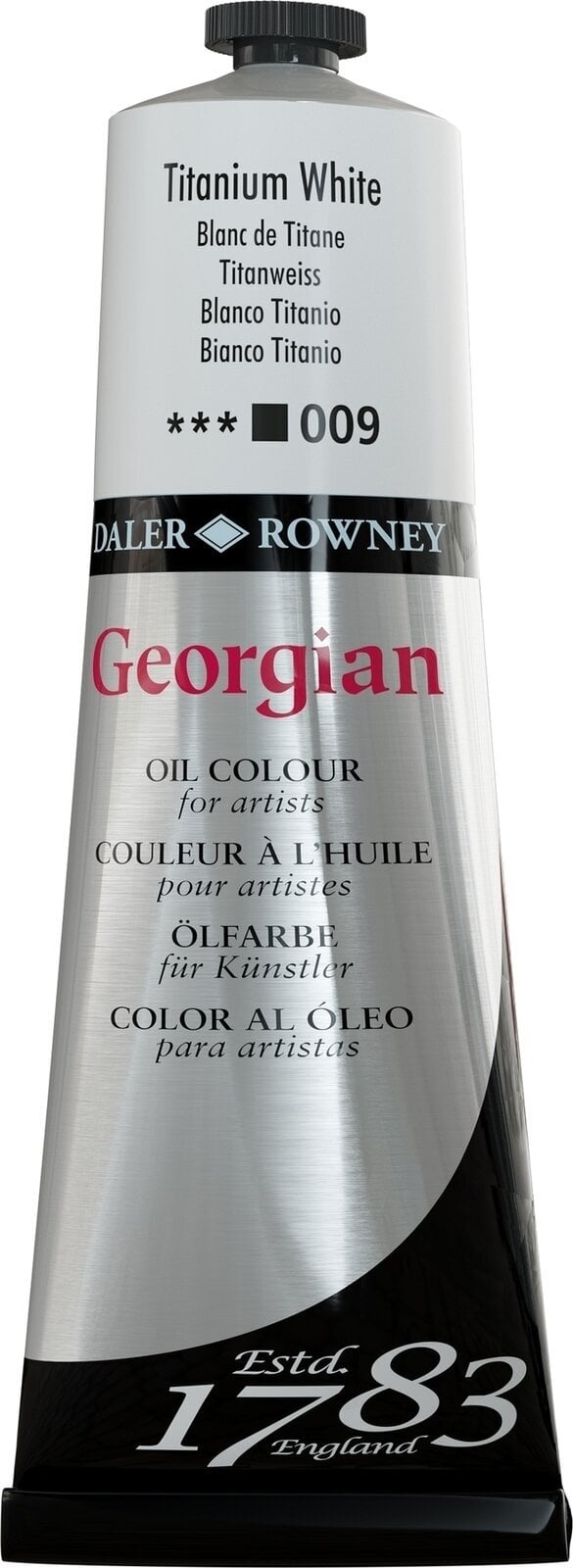 Tempera ad olio Daler Rowney Georgian Pittura a olio Titanium White 225 ml 1 pz