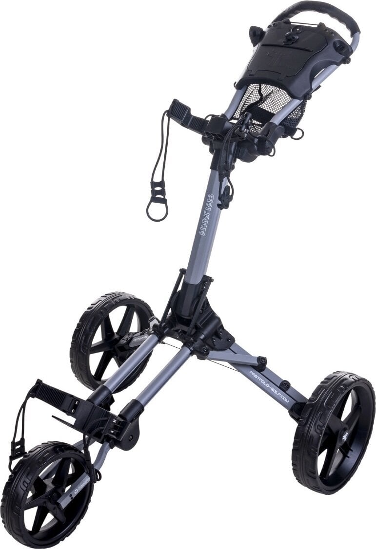 Manuálny golfový vozík Fastfold Square Grey/Black Manuálny golfový vozík