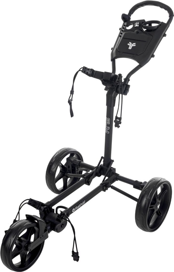 Ročni voziček za golf Fastfold Slim Charcoal/Black Ročni voziček za golf
