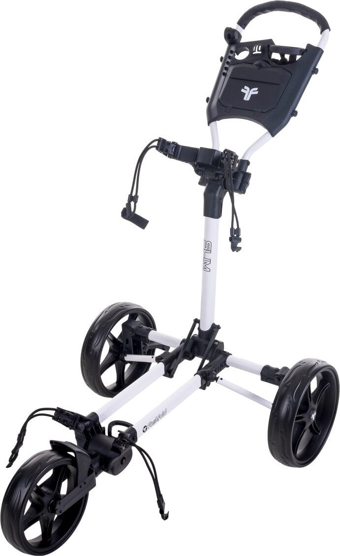 Ръчна количка за голф Fastfold Slim White/Black Ръчна количка за голф