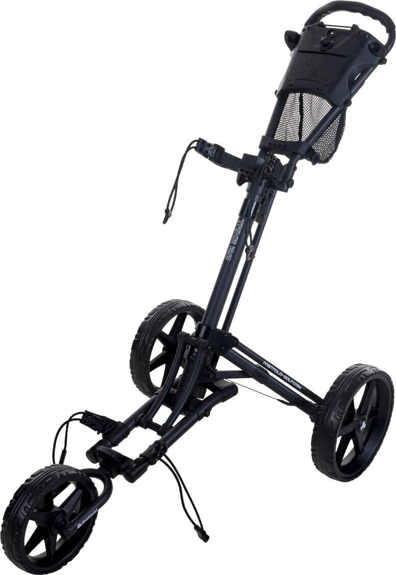 Handmatige golftrolley Fastfold Trike Charcoal/Black Handmatige golftrolley