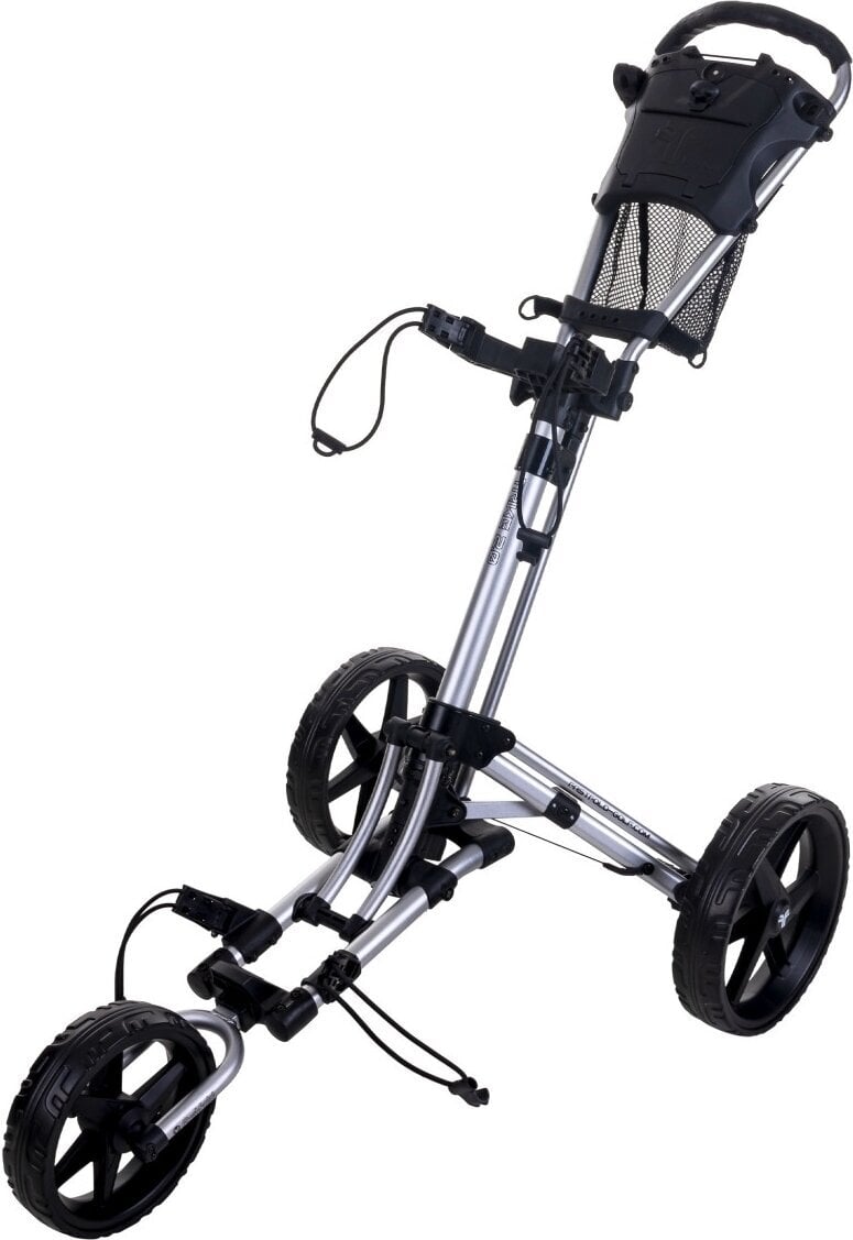Ръчна количка за голф Fastfold Trike Silver/Black Ръчна количка за голф