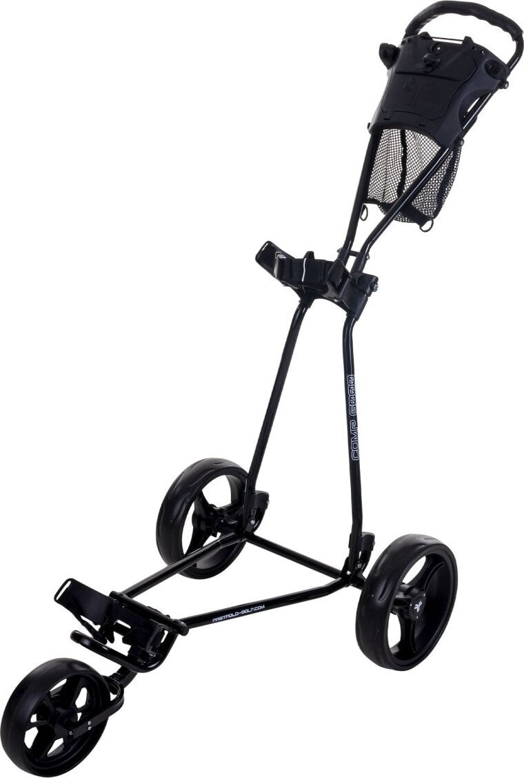 Manuálny golfový vozík Fastfold Comp 6000 Black/Black Manuálny golfový vozík