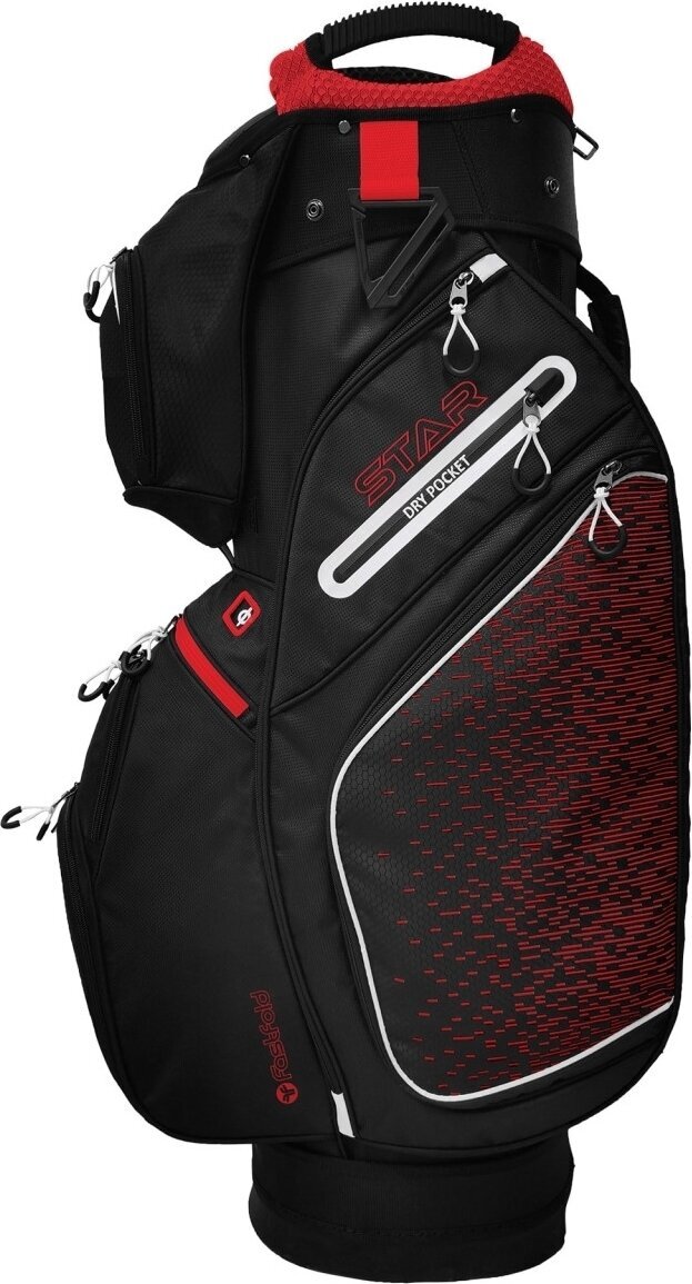 Golf torba Cart Bag Fastfold Star Black/Red Golf torba Cart Bag