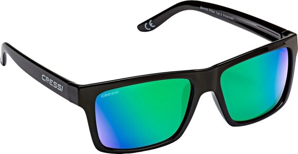 Яхтинг слънчеви очила Cressi Bahia Black/Green/Mirrored Яхтинг слънчеви очила - 1