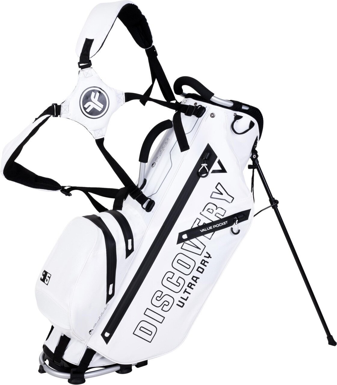 Golfbag Fastfold Discovery White/Navy Golfbag