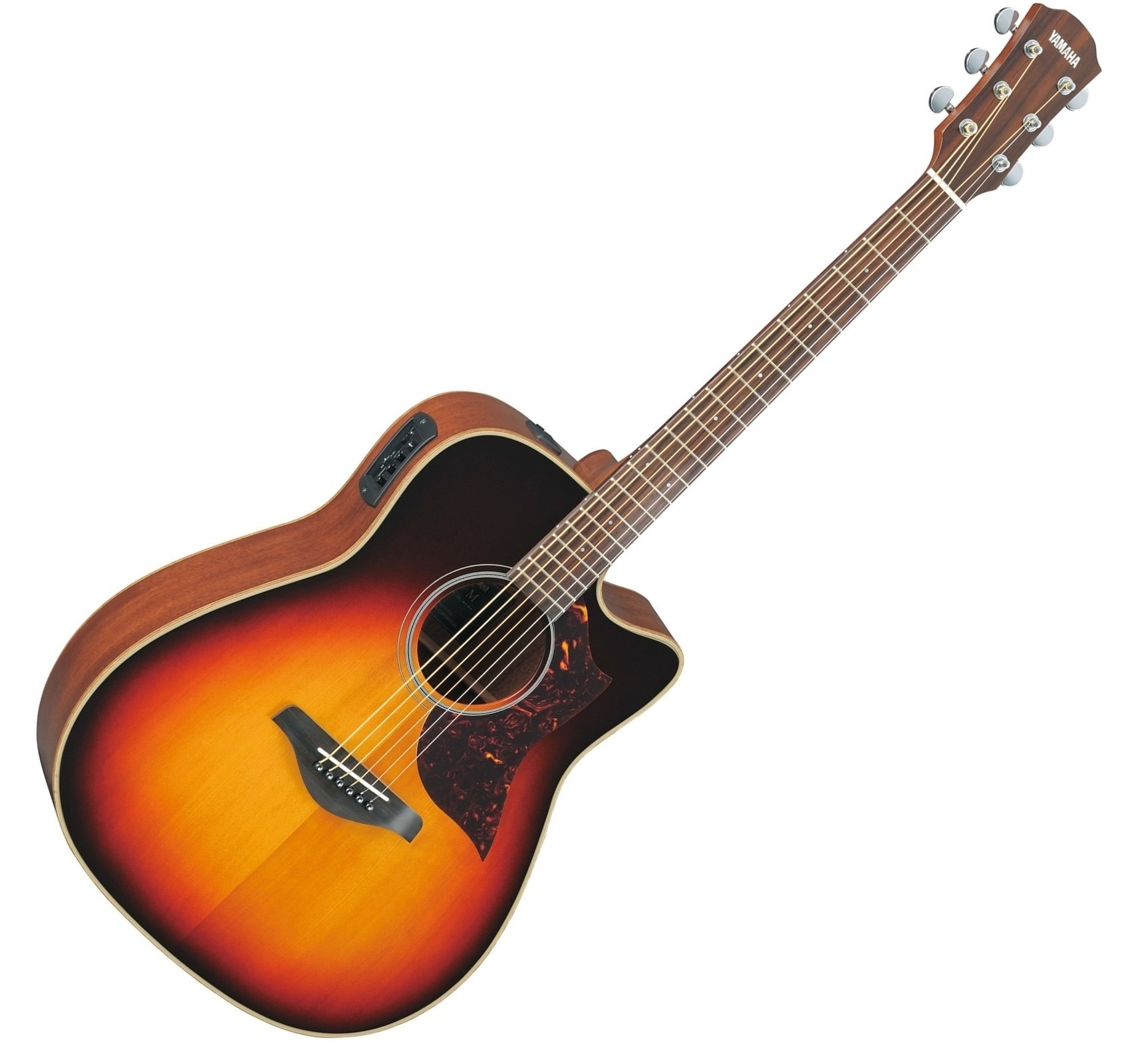 Dreadnought elektro-akoestische gitaar Yamaha A1M VS II Vintage Sunburst