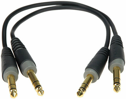 Povezovalni kabel, patch kabel Klotz AB-JJ0030 Črna 30 cm Ravni - Ravni - 1