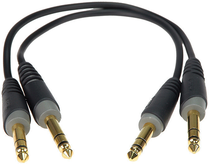 Kabel rozgałęziacz, Patch kabel Klotz AB-JJ0090 Czarny 90 cm Prosty - Prosty