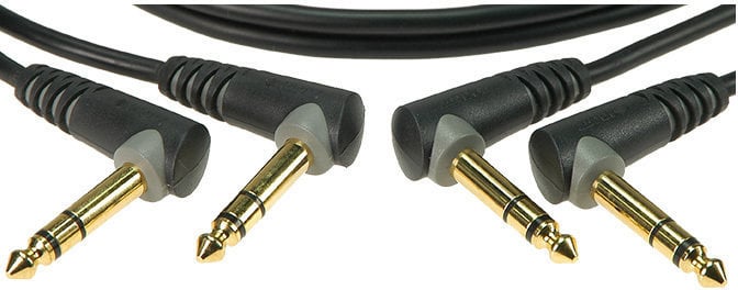 Propojovací kabel, Patch kabel Klotz AB-JJA0060 Černá 60 cm Lomený - Lomený