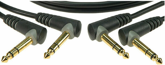 Câble de patch Klotz AB-JJA0060 Noir 60 cm Angle - Angle - 1