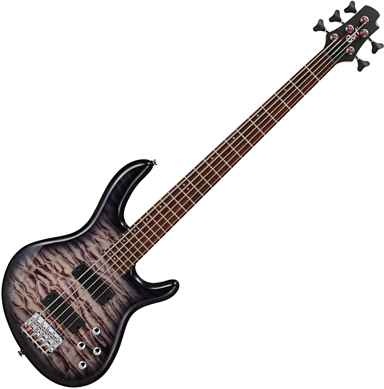 5 strunska bas kitara Cort ACTION V-DLX Faded Grey Burst