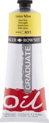 Õlivärv Daler Rowney Graduate Oil Paint Aluminium Tube 200ml Lemon Yellow