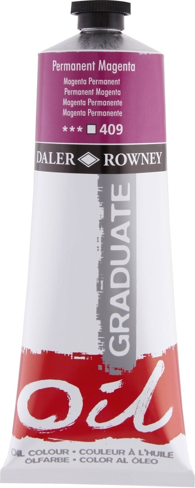 Aceite de colores Daler Rowney Graduate Oil Paint Permanent Magenta 200 ml 1 pc