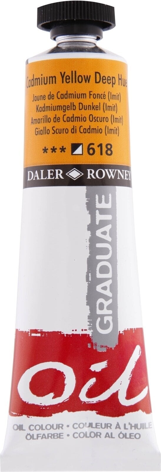 Cor de óleo Daler Rowney Graduate Tinta a óleo Cadmium Yellow Deep Hue 38 ml 1 un.