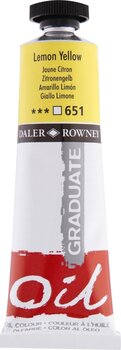 Oliefarve Daler Rowney Graduate Oil Paint Oliemaling Lemon Yellow 38 ml 1 stk. - 1