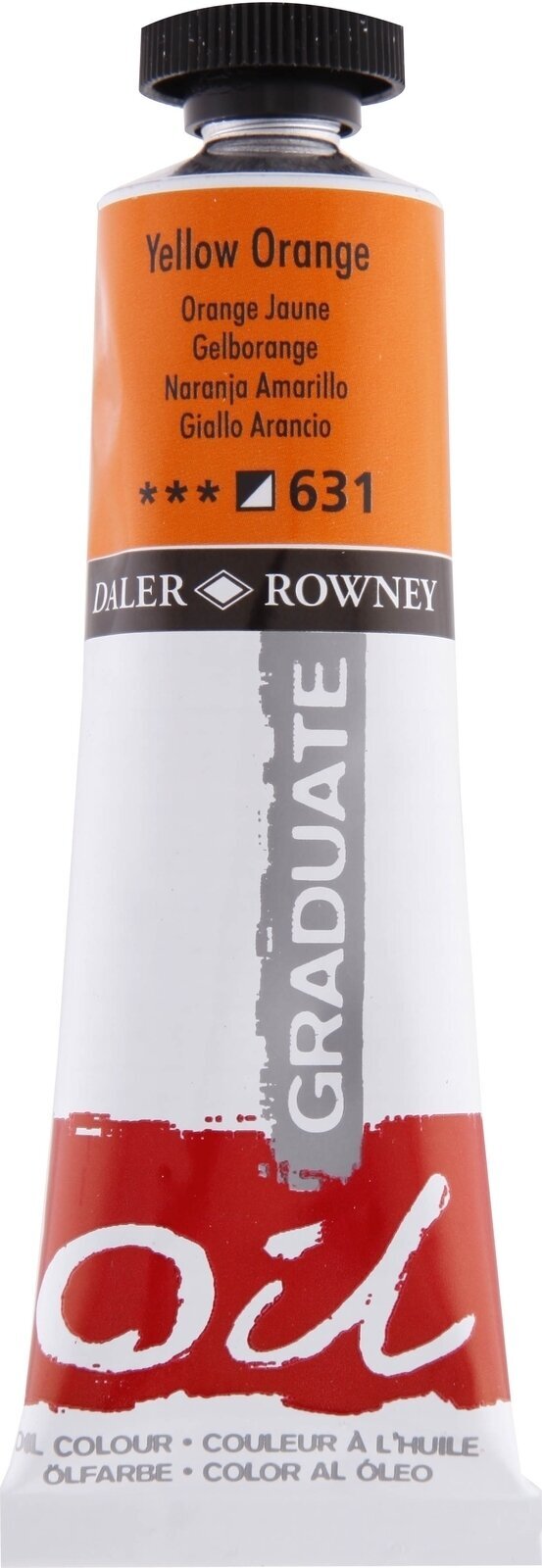 Cor de óleo Daler Rowney Graduate Tinta a óleo Yellow Orange 38 ml 1 un.