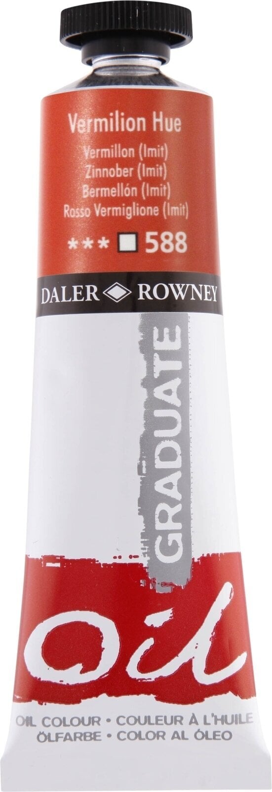 Oil colour Daler Rowney Graduate Oil Paint Vermilion Hue 38 ml 1 pc