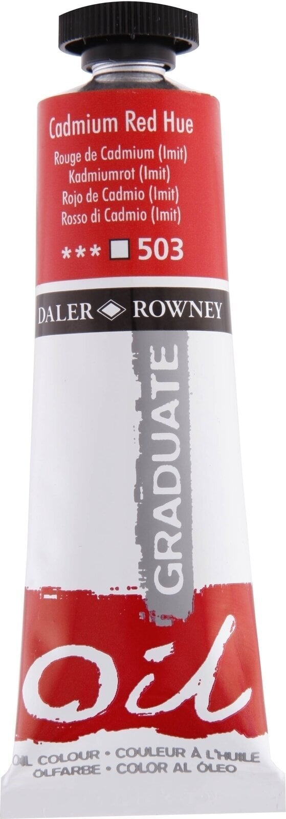 Oliefarve Daler Rowney Graduate Oliemaling Cadmium Red Hue 38 ml 1 stk.