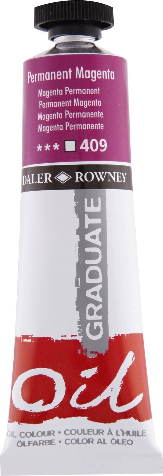 Cor de óleo Daler Rowney Graduate Tinta a óleo Permanent Magenta 38 ml 1 un.