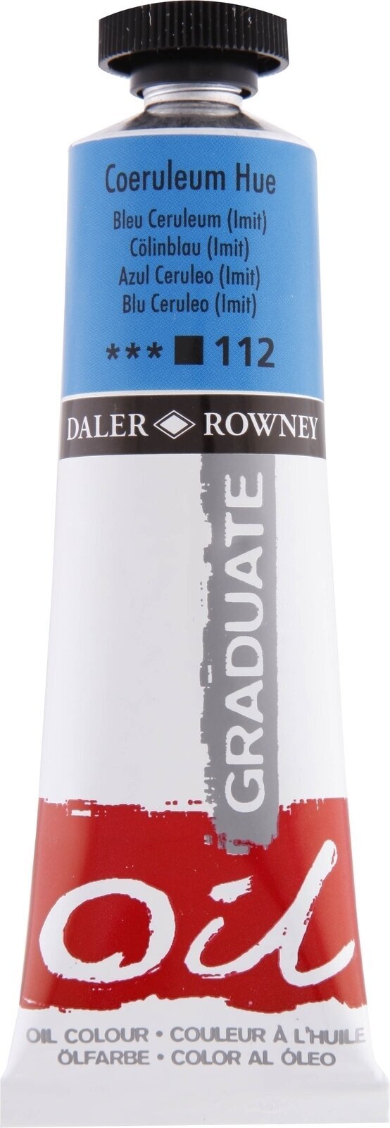 Oliefarve Daler Rowney Graduate Oliemaling Coeruleum Blue 38 ml 1 stk.