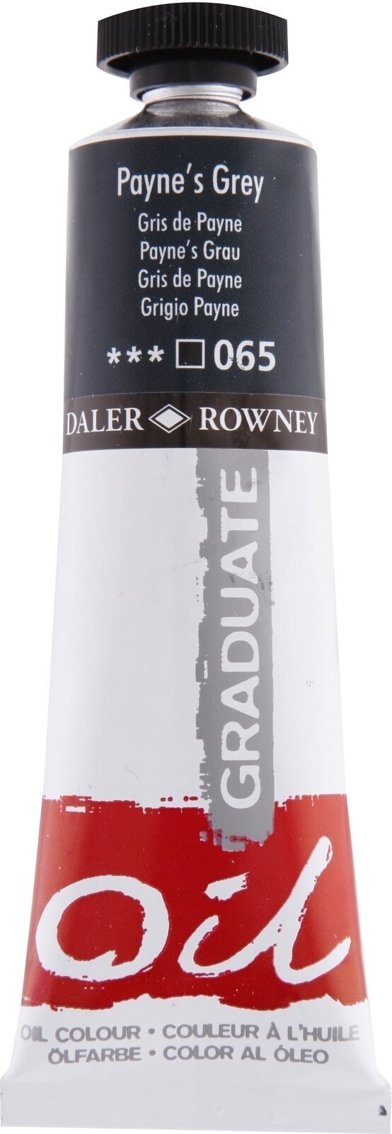 Cor de óleo Daler Rowney Graduate Tinta a óleo Paynes Grey 38 ml 1 un.