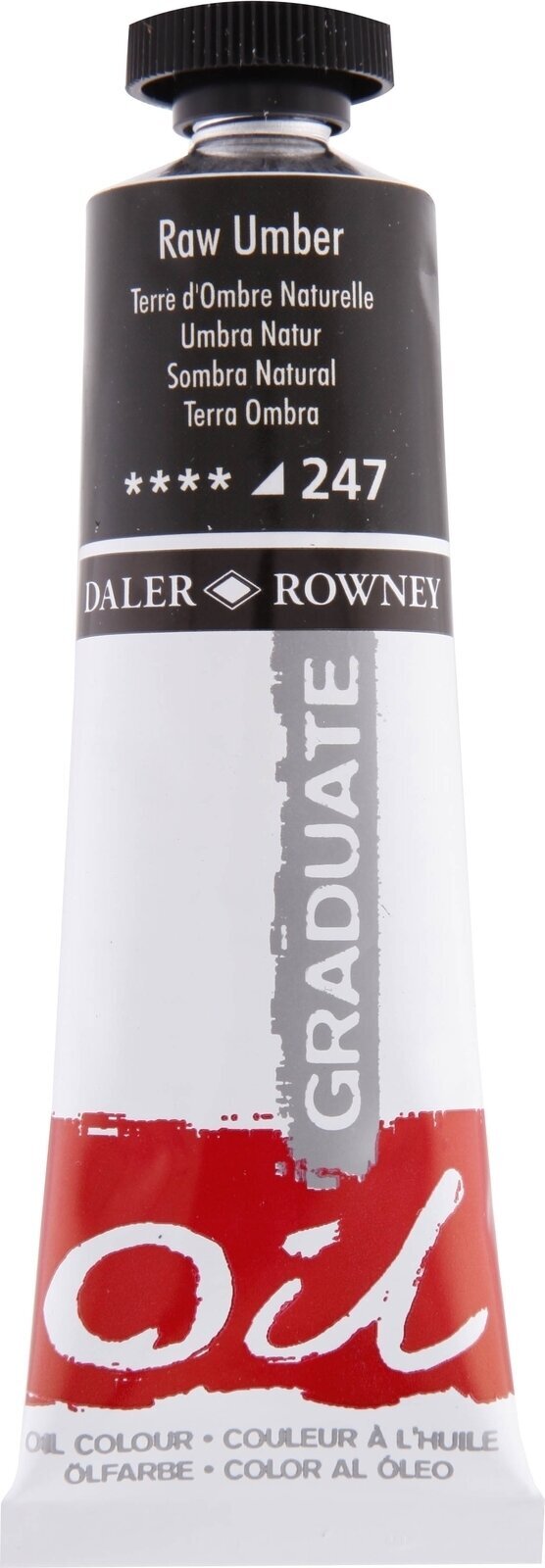 Öljyväri Daler Rowney Graduate Öljymaali 38 ml Raw Umber