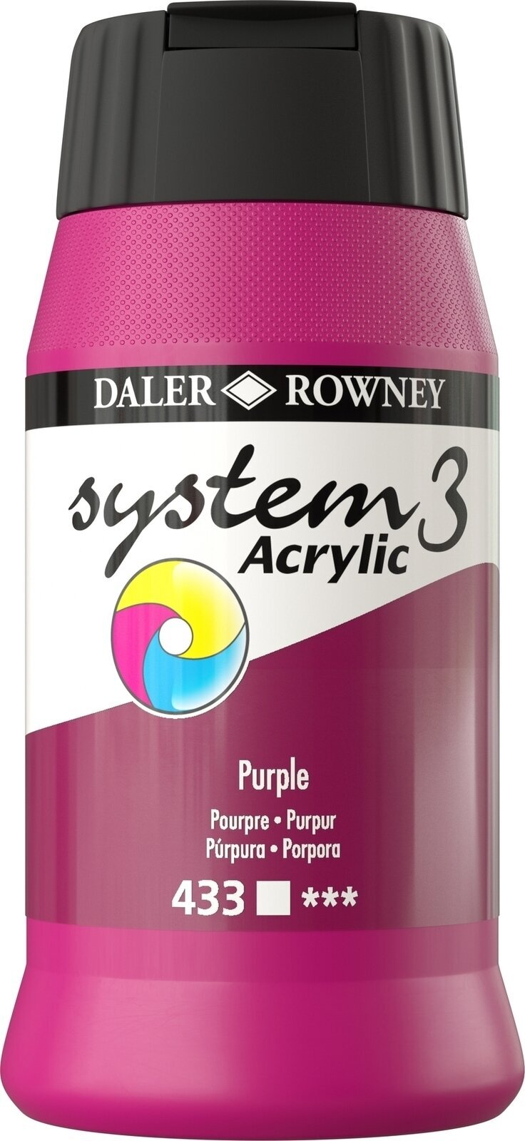 Peinture acrylique Daler Rowney System3 Peinture acrylique Purple 500 ml 1 pc