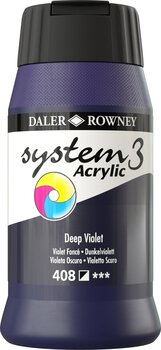 Akrilna boja Daler Rowney System3 Akrilna boja Deep Violet 500 ml 1 kom - 1