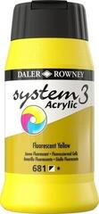 Farba akrylowa Daler Rowney System3 Farba akrylowa Fluorescent Yellow 500 ml 1 szt.