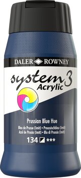 Aκρυλικό Χρώμα Daler Rowney System3 Ακρυλική μπογιά Prussian Blue Hue 500 ml 1 τεμ. - 1