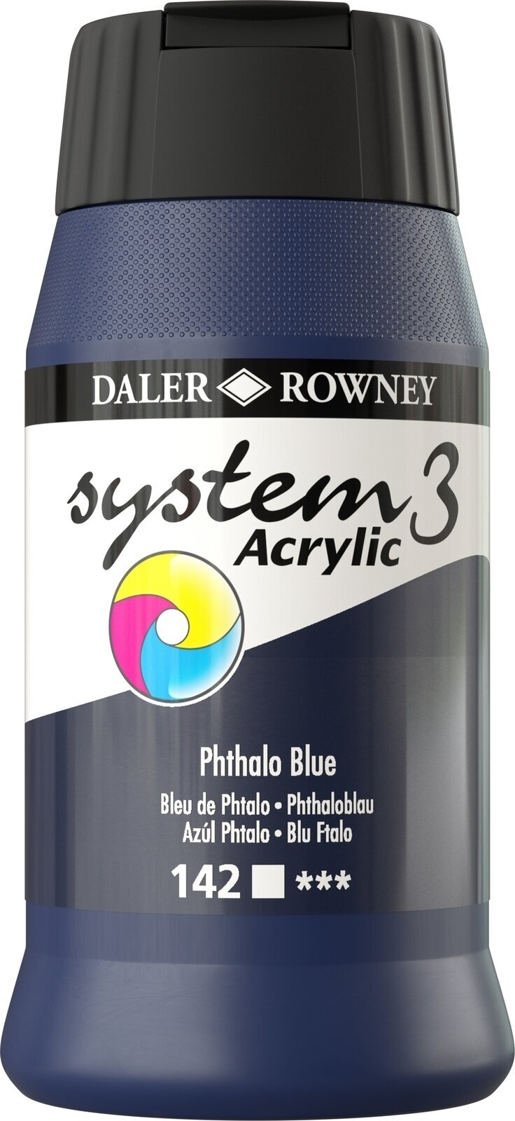 Colore acrilico Daler Rowney System3 Colori acrilici Phthalo Blue 500 ml 1 pz