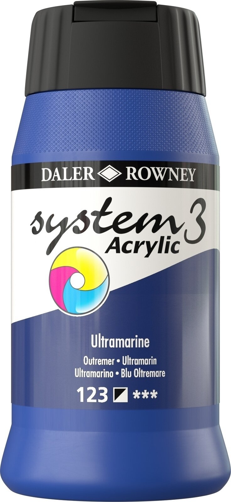 Akryylimaali Daler Rowney System3 Akryylimaali Ultramarine Blue 500 ml 1 kpl