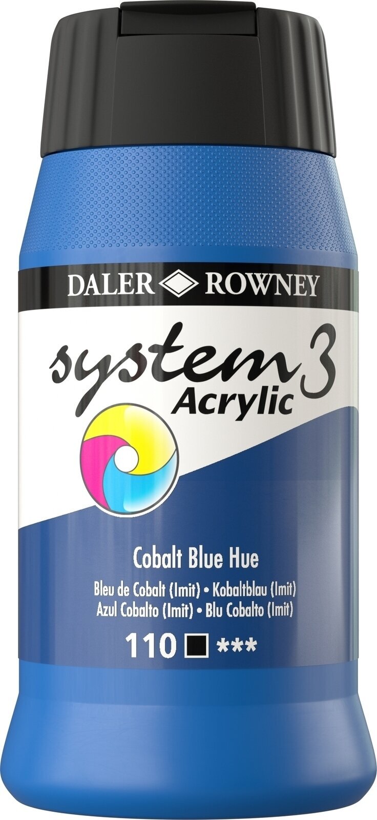 Akrylová barva Daler Rowney System3 Akrylová barva Cobalt Blue Hue 500 ml 1 ks
