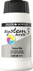 Colore acrilico Daler Rowney System3 Colori acrilici Titanium White 500 ml 1 pz