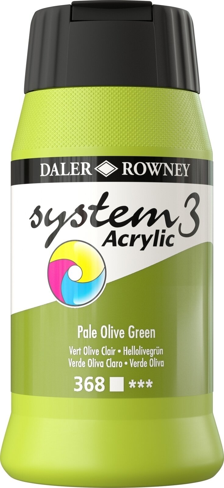 Akrylmaling Daler Rowney System3 Akrylmaling Pale Olive Green 500 ml 1 stk.