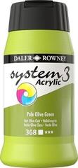Akrüülvärv Daler Rowney System3 Acrylic Paint Plastic Pot 500ml Pale Olive Green
