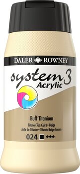 Acrylverf Daler Rowney System3 Acrylverf Buff Titanium 500 ml 1 stuk - 1