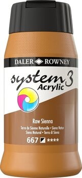 Akrylová barva Daler Rowney System3 Akrylová barva Raw Sienna 500 ml 1 ks - 1