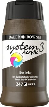 Tinta acrílica Daler Rowney System3 Tinta acrílica Raw Umber 500 ml 1 un. - 1