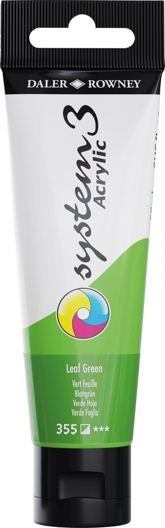Foglia Verde SYSTEM3 500ml Di Daler-Rowney - Colore Acrilico Per Artisti - Prodotto Nel Regno Unito - Alta Qualità Per Tele E Disegni - 6