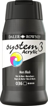 Akrylmaling Daler Rowney System3 Akrylmaling Mars Black 500 ml 1 stk. - 1