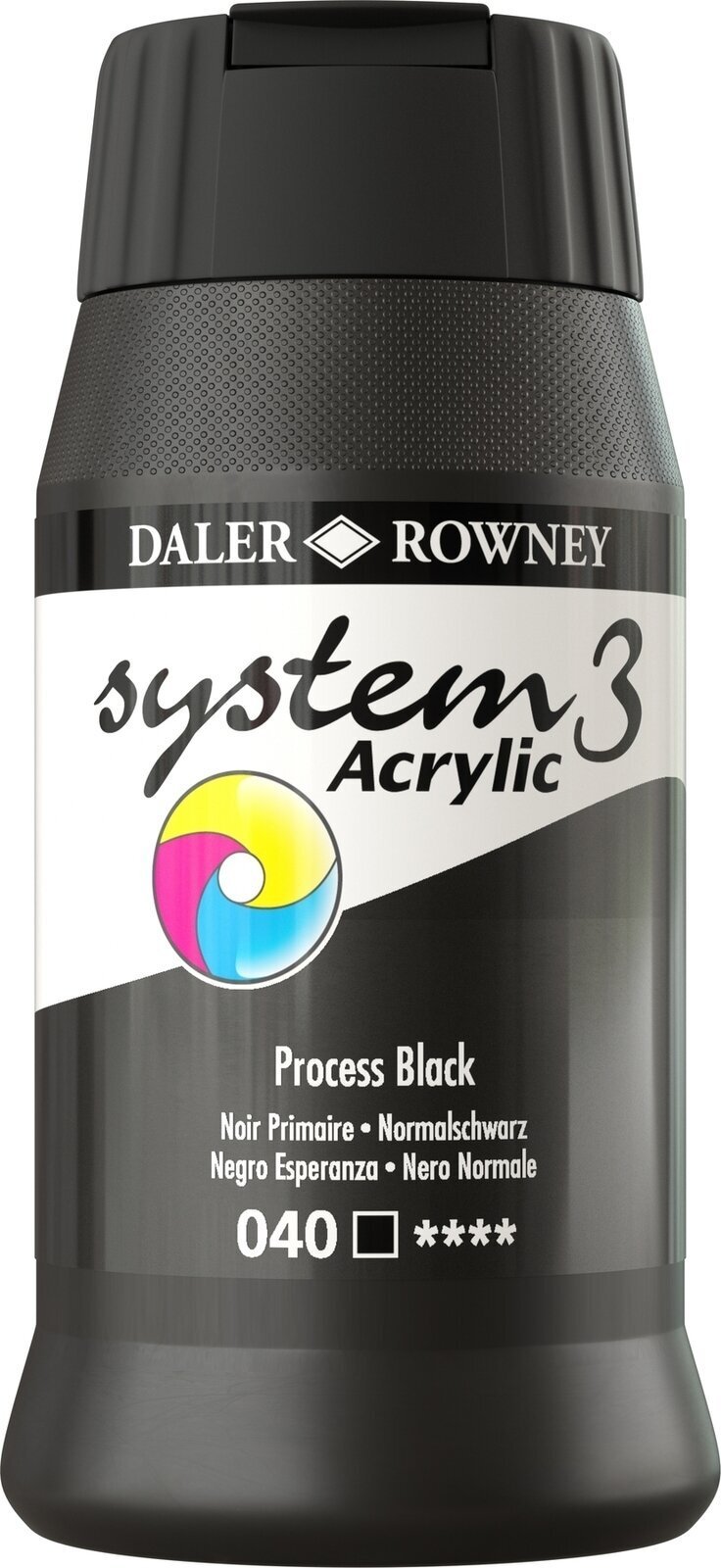 Farba akrylowa Daler Rowney System3 Farba akrylowa Process Black 500 ml 1 szt