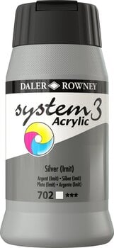 Tinta acrílica Daler Rowney System3 Tinta acrílica Silver Imitation 500 ml 1 un. - 1