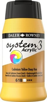 Peinture acrylique Daler Rowney System3 Peinture acrylique Cadmium Yellow Deep Hue 500 ml 1 pc - 1
