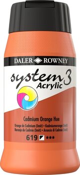 Pintura acrílica Daler Rowney System3 Acrylic Paint Cadmium Orange Hue 500 ml 1 pc - 1