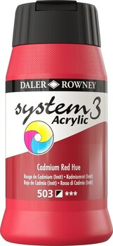 Acrylic Paint Daler Rowney System3 Acrylic Paint Cadmium Red Hue 500 ml 1 pc - 1