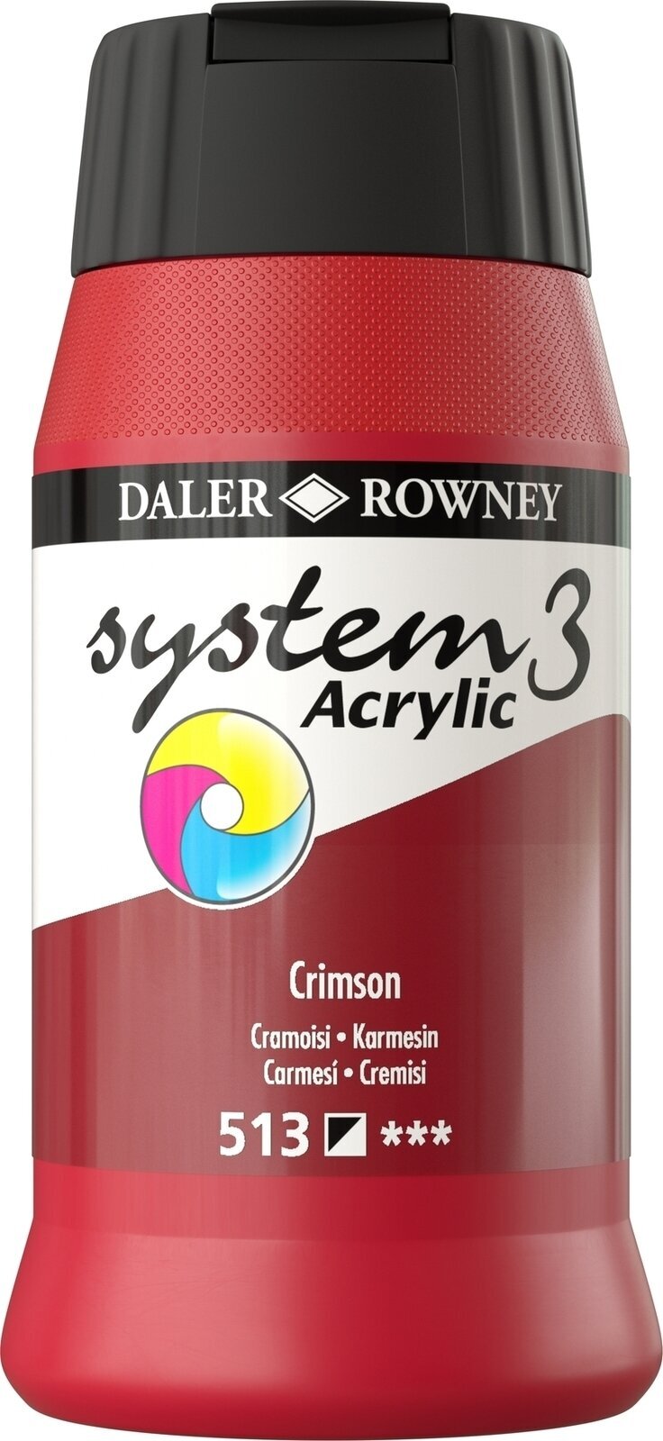 Akrylová farba Daler Rowney System3 Akrylová farba Crimson 500 ml 1 ks