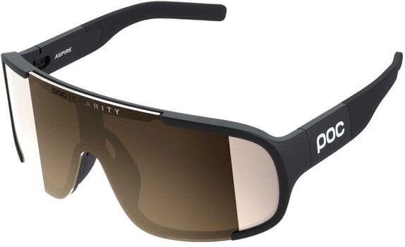 Lunettes vélo POC Aspire Uranium Black/Clarity Trail Partly Sunny Silver Lunettes vélo - 1