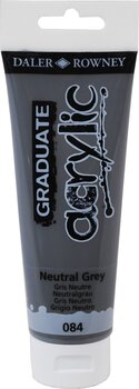 Culoare acrilică Daler Rowney Graduate Vopsea acrilică Neutral Grey 120 ml 1 buc - 1